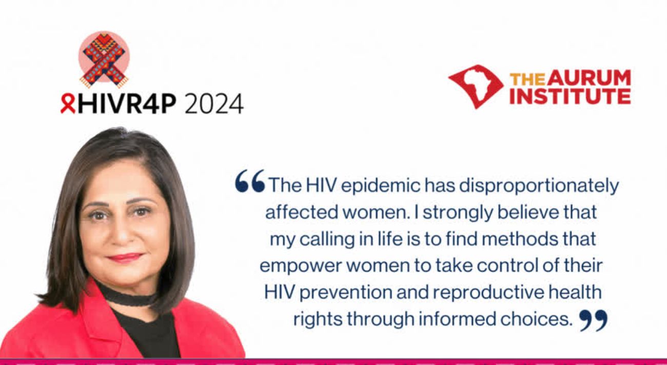 The IAS/Aurum Institute Gita Ramjee Prize Presentation at HIVR4P 2024