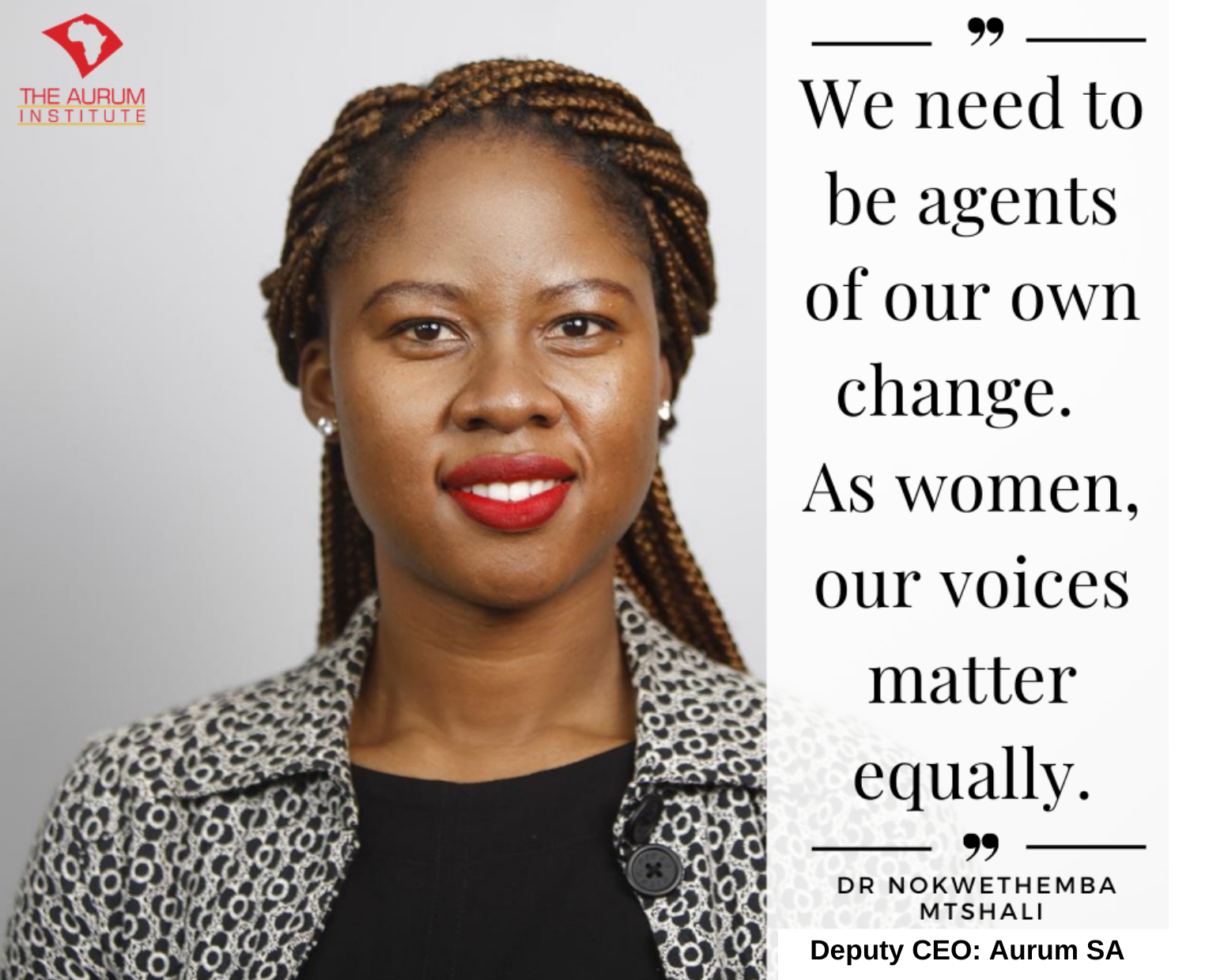 Aurum recognised for advancing women  