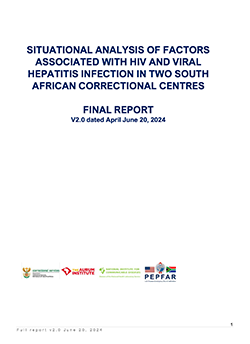 Situational analysis of factors associated with hiv and viral hepatitis infection in two south african correctional centres 