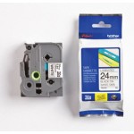 Laminated Tze Black on White Tape Cartridges 