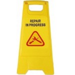 Caution Board: Repair in Progress