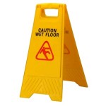 Caution Board: Wet Floor