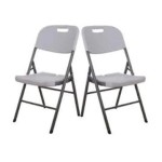 White Plastic Folding Chair
