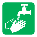 Tap for Washing Hands Sign
