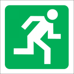 Escape Route Right Sign