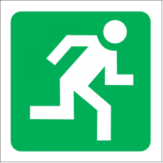Escape Route Right Sign