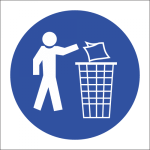 Keep Area Clean Safety Sign