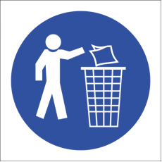 Keep Area Clean Safety Sign