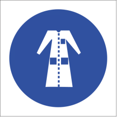 Lab Coat Protection Safety Sign