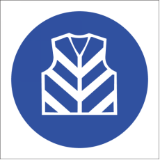 Reflective Jacket Safety Sign