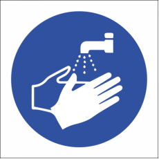 Hand Wash Safety Sign