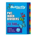 Butterfly PVC Tabbed File Dividers