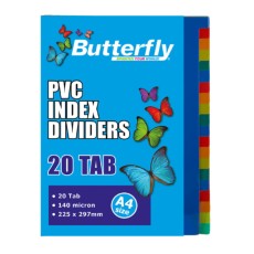 Butterfly PVC Tabbed File Dividers